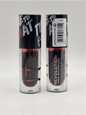 Makeup Revolution IT Movie Blood Lip Stain Red Gloss 2pc Bundle Collection New